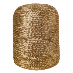 STOOL WOVEN PILL GOLD    - CHAIRS, STOOLS